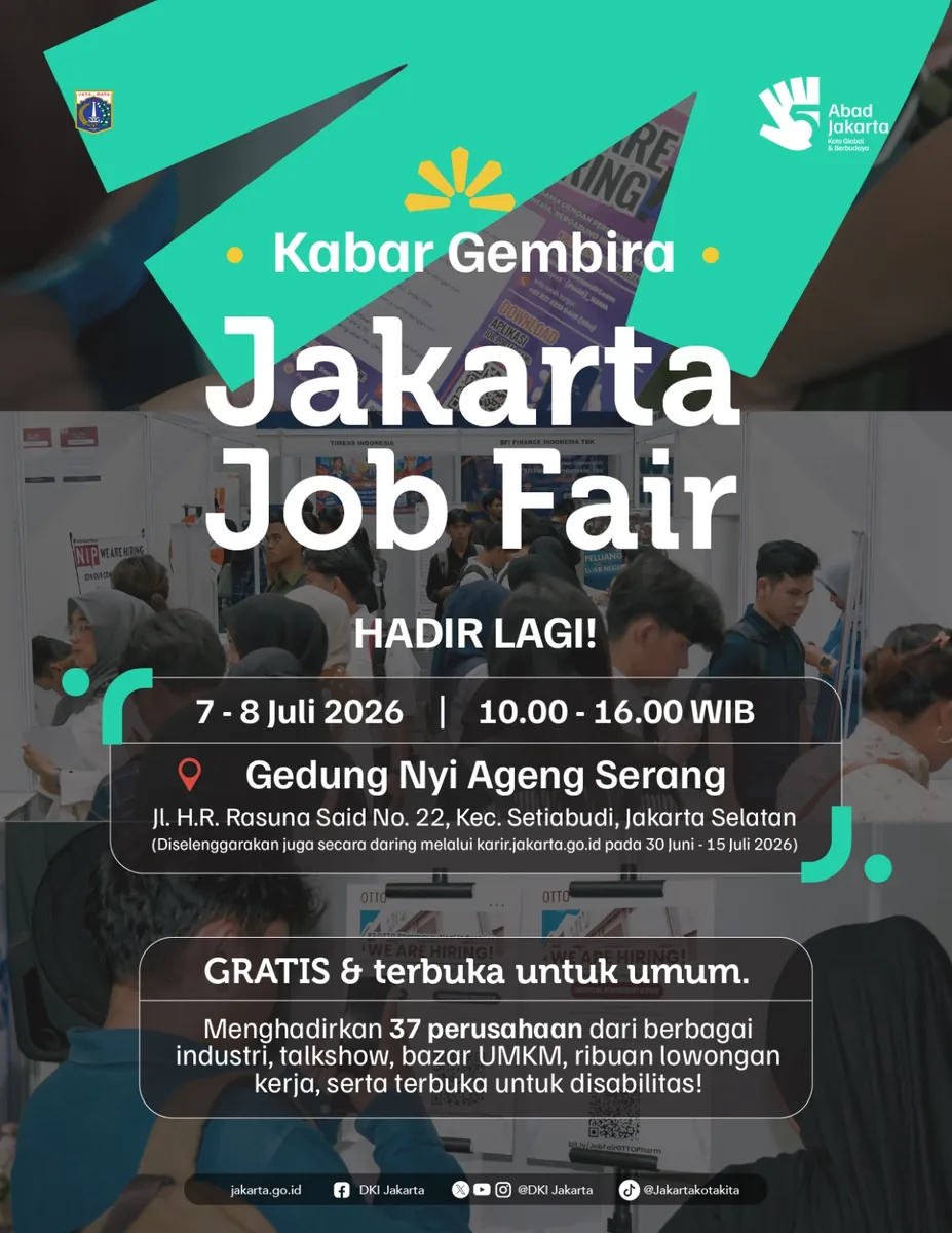 Job Fair Kabupaten Karangasem 2026 (Suku Dinas TKTE Wilayah Kabupaten Karangasem Barat) : 7-8 Juli 2026